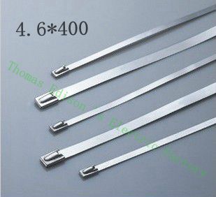 [2024735371-CN] 高质量100pcs 4.6mmx400mm自锁不锈钢拉链拉链拉链领带包裹