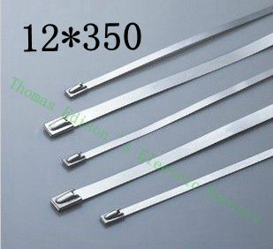 [2024791675-CN] 高质量100pcs 12mmx350mm自锁自锁不锈钢拉链拉链拉锁领带包裹