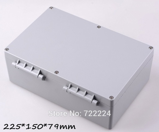 [32697259184-CN] 2个PCS 225*150*79mm IP68铝制盒，用于电子防水DIY接线盒室外金属盒HO