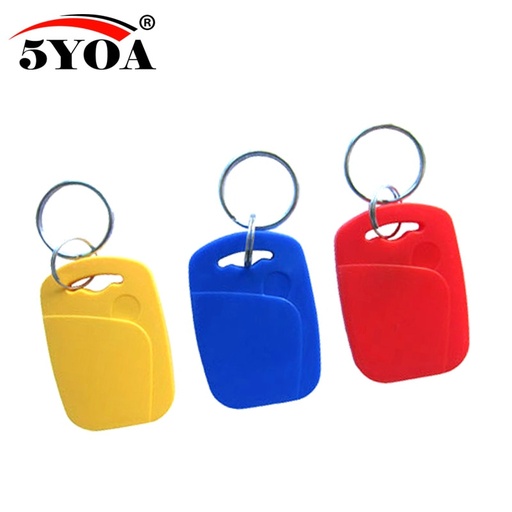 [32793735618-CN] 50pcs IC+ID UID可重写的复合键标签键FOB双芯片频率RFID 125KHz T5577 EM4305+13