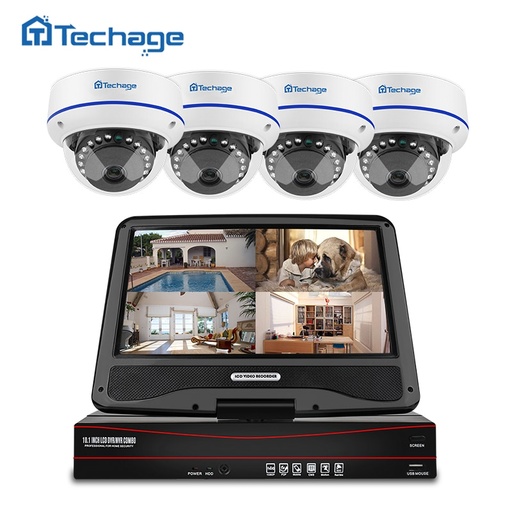 [32806085436-CN] Techage 8通道1080P PoC CCTV系统