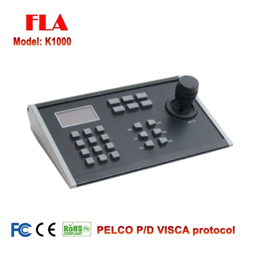 [32812976157-CN] 高清RS232/RS422/RS485 3D操纵杆摄像头控制器键盘，用于HD PTZ摄像机，会议相机机智