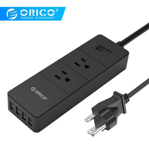 [32817796943-CN] Orico 4 USB电涌保护器电源套件，用于智能手机智能识别补丁板WI