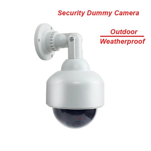 [32828999028-CN] Fayele Security CCTV户外Weatherrpoof模拟假相机虚拟圆顶摄像机监视Chea