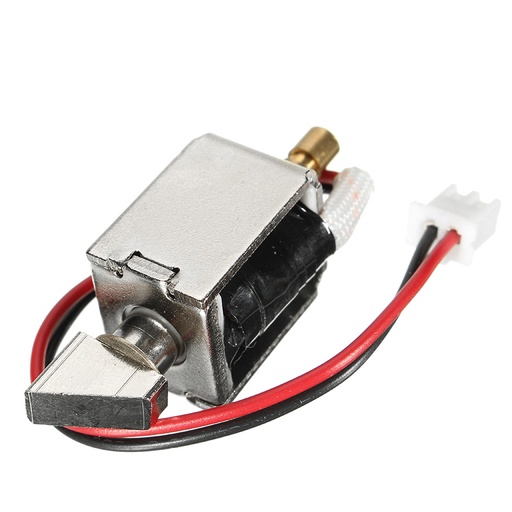 [32829206438-CN] 12V DC 0.43A 迷你电插锁，推拉式电磁柜锁，4mm 行程