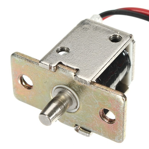 [32829206456-CN] 新安全DC 12V 0.5A迷你电螺栓锁定推杆圆柱形柜锁5mm stroke acce acce