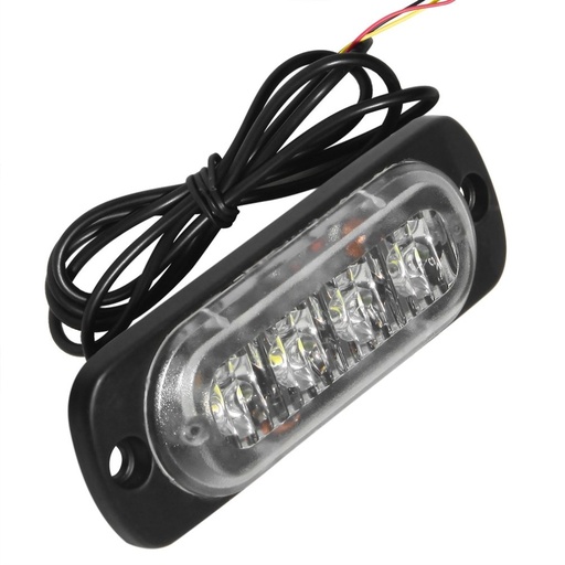 [32834741494-CN] 新4 LED 12-24V超丝车汽车卡车闪光灯闪光后侧轻车紧急汽车紧急沃尼