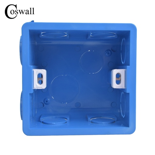 [32834854483-CN] Coswall 超高品质全新设计壁挂盒背盒 86*83*50mm 适用于 86mm*86mm 标准宽