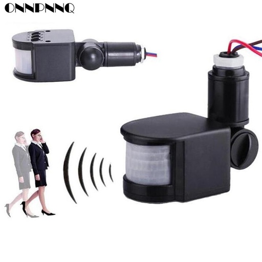 [32840921390-CN] 180 LED室外110-240V红外运动传感器探测器壁灯开关