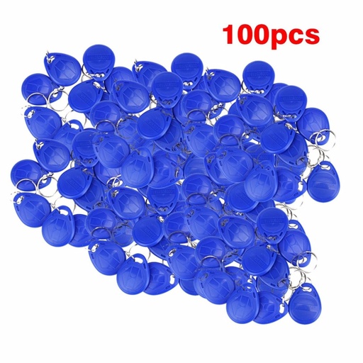 [32842560606-CN] 100pcs/lot RFID标签接近ID令牌标签键钥匙fobs ring 125KHz RFID卡接近芯片芯片ID TK41