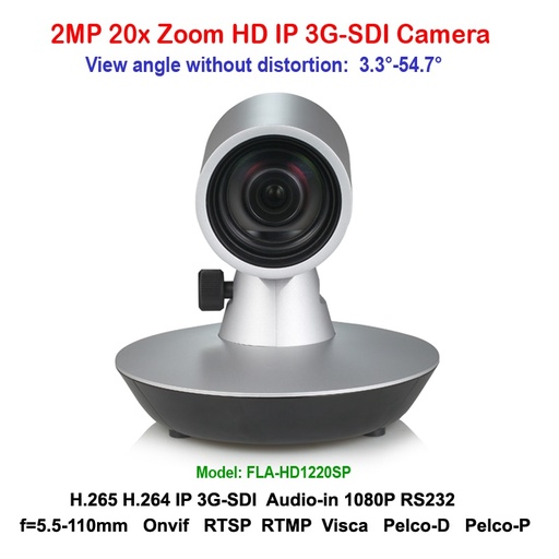 [32858183108-CN] H.265 20倍变焦 3G-SDI/IP 视频会议摄像头