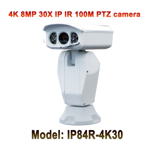 [32876219716-CN] 30x光学变焦4K高清超级IP PTZ摄像机ONVIF 8MP夜视100m安全监视PE