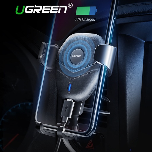[32879129985-CN] Ugreen Car Mount Qi无线充电器iPhone X 8加上快速无线充电垫车支架