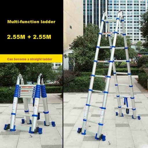 [32901327815-CN] JJS511高质量的厚铝合金多功能梯子工程梯子便携式家庭