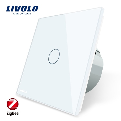 [32919238619-CN] Livolo EU标准Zigbee Smart Home Wall Touch开关，触摸/WiFi/App Control，与Alexa一起使用，ONL