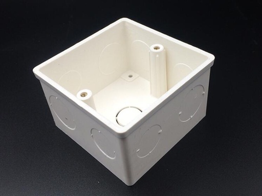 [32951366190-CN] 86*86mm 暗装通用白色暗装盒，适用于墙壁开关和塑料插座盒 开关安装盒