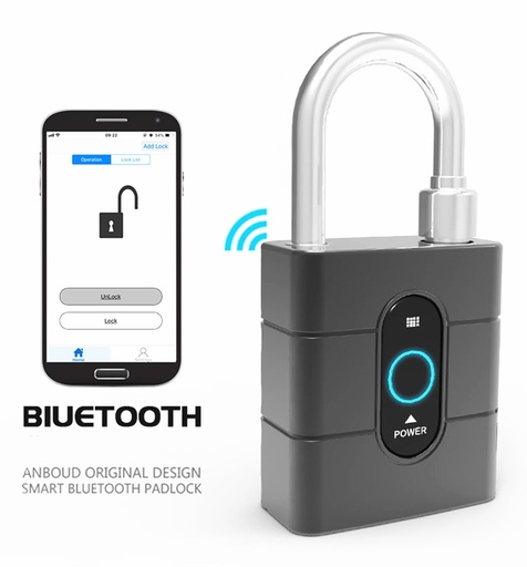 [32952281963-CN] 最新的iOS Android应用程序控制蓝牙智能自行车锁反盗窃警报警报挂锁用于骑自行车