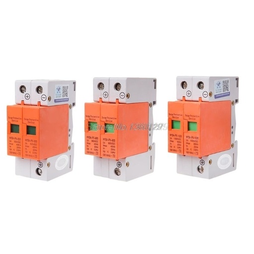 [32953789293-CN] DC 1000V 500V 20KA〜40KA 2 P 2 POL SPD房屋电涌保护器保护器保护剂低压避雷设备
