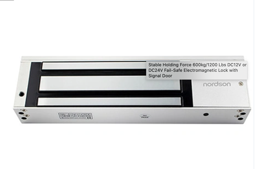 [NORDS10092219-CN] 稳定的持有力600kg/1200磅DC12V或DC24V带信号门的电磁电磁锁