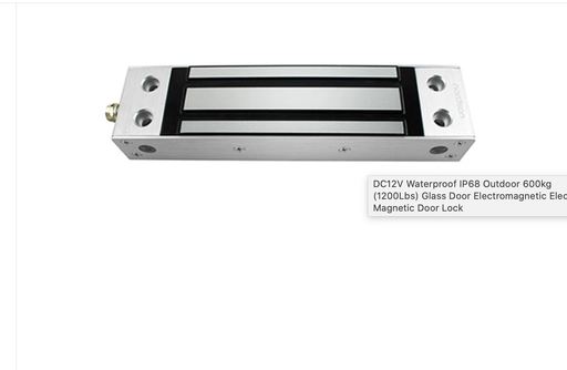 [NORDS10092220-CN] DC12V防水IP68室外600kg（1200磅）玻璃门电磁电磁门锁