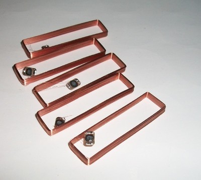 [RAWID40x10-CN] RFID 125KHz welded Coil Chip Tag ID  40*10*3MM EM4100 Compatible