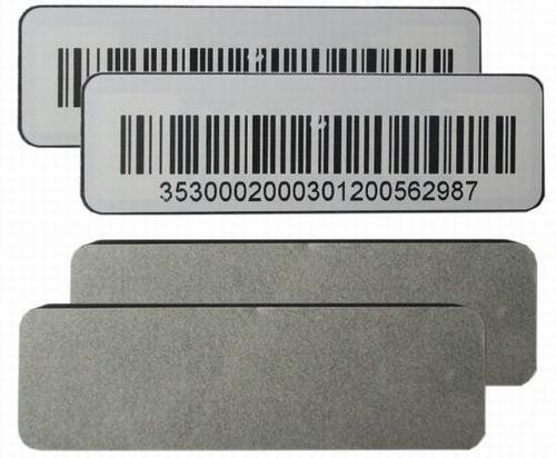 [RFIDFoamTag-CN] 带条形码标签的RFID UHF抗金属泡沫