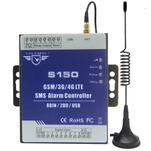 [S1504-CN] GSM 4G SMS警报控制器用于GSM访问控制系统GSM开启器自动监视肺门控制