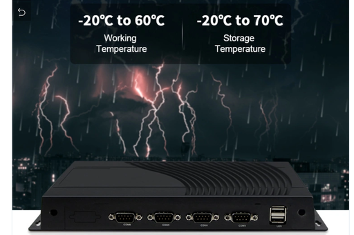 [SENKE101118570021-CN] 铝合金内置于GPIO RS485 Quad Core 1.8GHz RK3288 RK3399 Android无风扇工业计算机12V