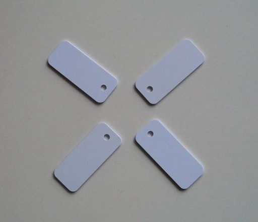[tag048-TW-CN] 标签RFID 125KHZ PVC材质ID吊牌珠宝迷你小 45X18MM