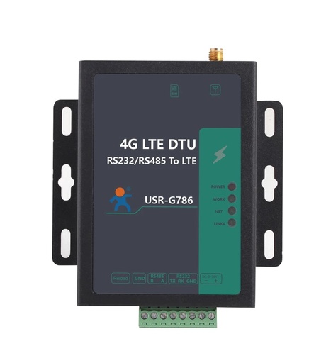 [USR-G786-CN] 4G DTU USR-G786串行端口RS232 RS485至4G LTE服务器转换器IoT设备