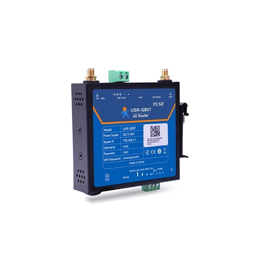 [USR-G807-1-CN] 工业4G LTE路由器欧盟频率USR-G807 IoT设备串行端口RS485 LAN到WIFI转换器支持Modbus RTU TOTCP