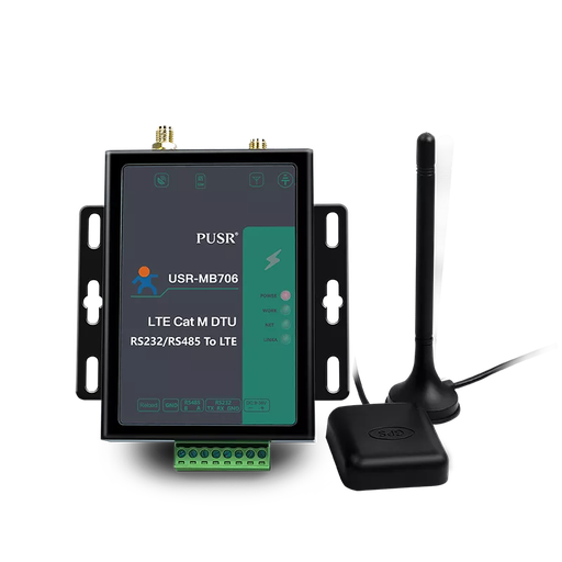 [USR-MB706-CN] USR-MB706 RS232 RS485至4G LTE CAT M1 CAT-NB2 EGPRS串行转换器带有GNSS DTU IOT设备支持ModBus