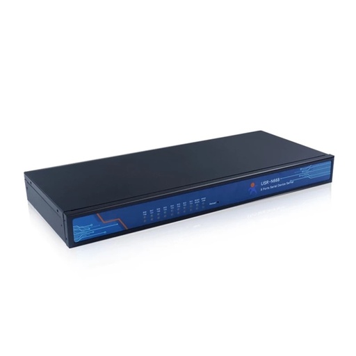 [USR-N668-CN] 工业8端口串行端口RS232 RS422 RS485至以太网转换器服务器USR N668 IOT设备支持Modbus