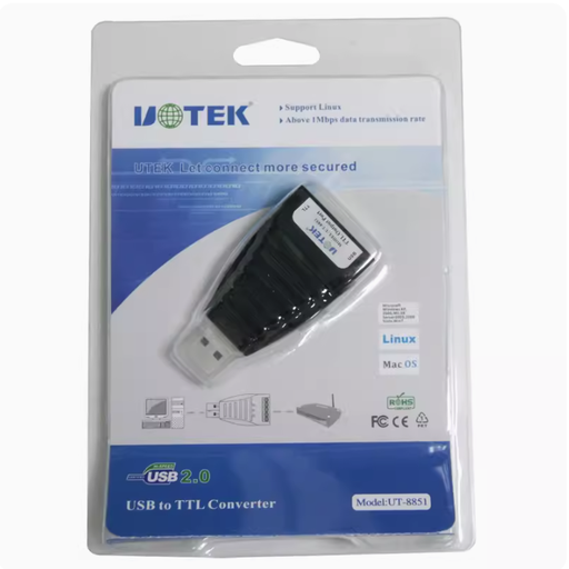 [宇泰UTEK USB轉TTL串口轉換器 5V USB2.0轉TTL協議模塊UT-8851-CN] 宇泰UTEK USB转TTL串口转换器 5V USB2.0转TTL协议模块UT-8851